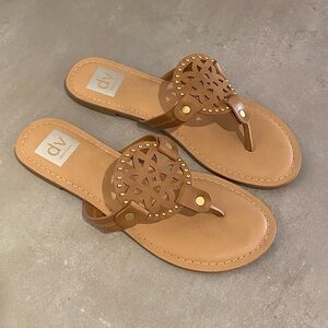 Dolce Vita Tan Embellished Sandals
